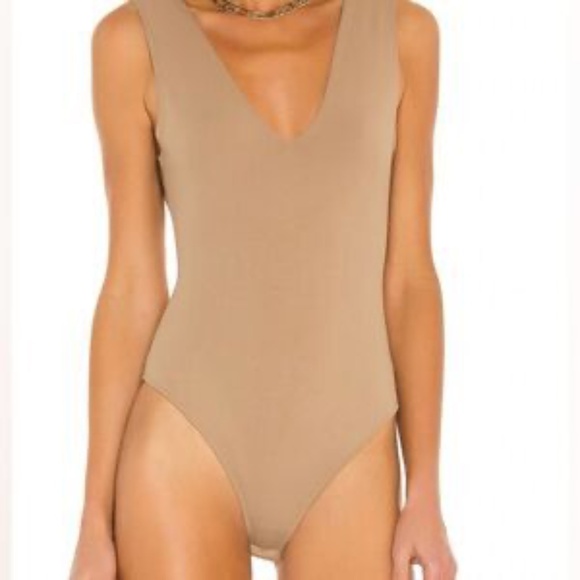 Hudson North Beige V-Neck Bodysuit - Picture 2 of 7